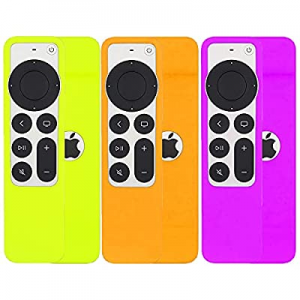 3 Pack Silicone Case for Apple TV 4K 2021 Siri Remote 2nd Generation, KTMEWAS Protective Cover for A
