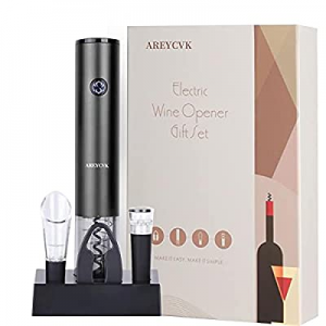 AREYCVKElectric wine opener now 50.0% off ,Wine opener electric rechargeable with baseTouch-Sensor..