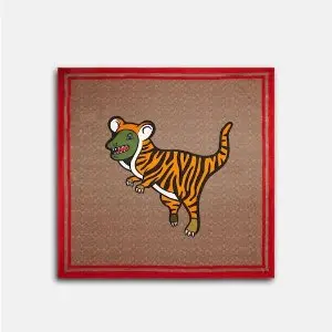 Coach Lunar New Year 虎年小恐龙围巾