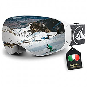 Ski Goggles now 20.0% off , Magnet Snowboard Goggles Interchangeable OTG Anti-Fog UV Protection Sn..