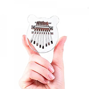 Mini Thumb Piano Kalimba with 8 Keys,Finger Piano Mbira Marimba Pocket Palm Size,Portable Musical In