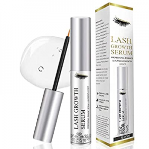 Eyelash Growth Serum, Natural Ingredients Lash Serum with Biotin and Growth Peptides for Long Thick