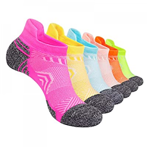 50.0% off Rolink Womens Running Low Cut Ankle Socks 6 Pairs Cushioned Sole Sock with Tab Athletic ..