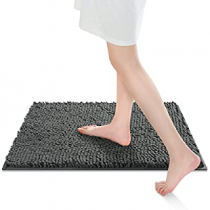 MOKIMOKE Chenille Bathroom Rugs Mat  now 50.0% off , Bath mat Non Slip Extra Soft and Water Absorb..