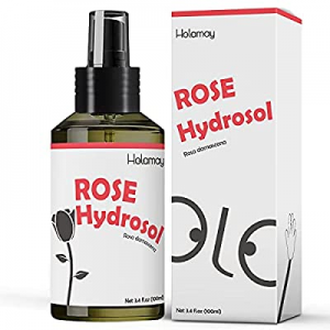 Rose Hydrosol Facial Toner, Holamay Rose Water and Makeup Setting Spray, 100% Natural for Hydrating