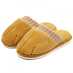 One Day Only！Fuzzy Animal Slippers for Women now 50.0% off ,Cute Plush Womens House Shoes,Cat's Pa..