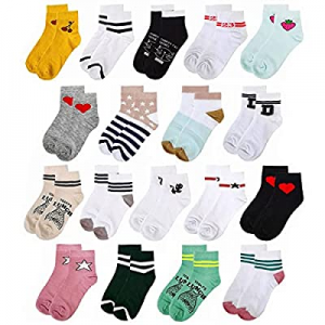 One Day Only！18 Pairs Women Socks for Girls Teens Sox Soft No Show Sox Ankle Cut Low Cut now 40.0%..
