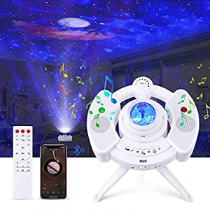 One Day Only！Galaxy Projector Nebula Star Light with LED Moon now 55.0% off , BSLED 360° Rotationa..