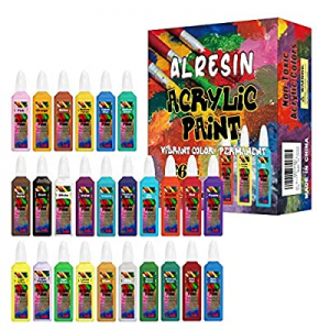Acrylic Paint Set now 50.0% off , 26 Colors Acrylic Paint Kit Easy Squeeze Bottle Non Toxic No Fad..