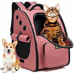 GUSEN Pet Carrier Backpack for Small Dogs and Cats now 50.0% off , Ventilated Design,Cat Carrier B..