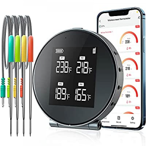 [2022 Updated Version] Meat Thermometer 400FT now 50.0% off , YIDM Wireless Bluetooth Grill Thermo..