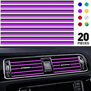 PYHLVCLF 20 Pieces Universal Car Air Conditioner Vent Trim Decoration Strip Accessories now 50.0% ..