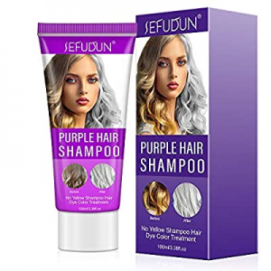 One Day Only！Purple Hair Shampoo now 10.0% off , No Yellow Shampoo Hair Dye Color Treatment for Bl..