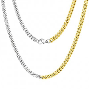 Cuban Link Chain for Men Gold Silver Chain Necklace for Women Gold Chain For Men Chunky Link Chain..