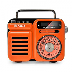 zukakii Emergency Weather Radio, 2021 NOAA Hand Crank Radio with Solar, Battery Operated, Flashlight