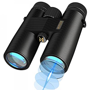 NVRGIUP 2021 Latest 10x42 Binoculars for Adults & Kids, Anti-Impact Lightweight Waterproof Telescope