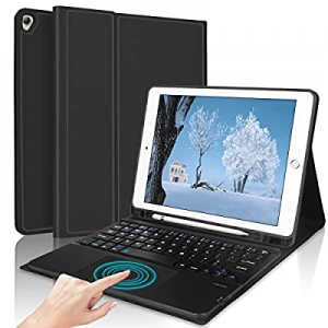 iPad 10.2" Touchpad Keyboard Case, Book Cover for iPad 9th/8th/7th Gen, iPad Pro 10.5", Air 3rd Gen 