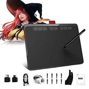 Acepen Graphics Drawing Tablet with Battery-Free Stylus,9x5 Inches Area with 8192 Level Pen, Support