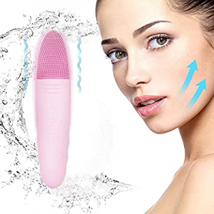 Facial Cleansing Brush, Sonic Waterproof Rechargeable Skin Scrubber for Deep Cleansing, Gentle Exfol