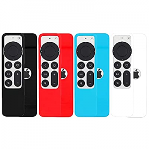 4 Pack Silicone Case for 2021 Apple TV 4K 2021 Siri Remote 2nd Gen, KTMEWAS Cover for New Apple TV 4