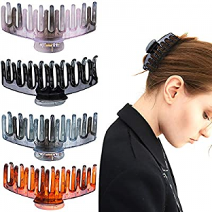 4 Pcs Large Hair Claw Clips For Women Nonslip Big Banana Claw Hair Clips for Women Girls Strong Hold