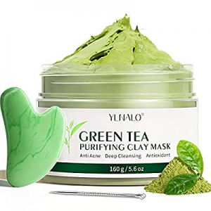 Green Tea Clay Mask Natural Antioxidant Detox Purifying Clay Mask Deep Cleansing Moisturizing Hydrat