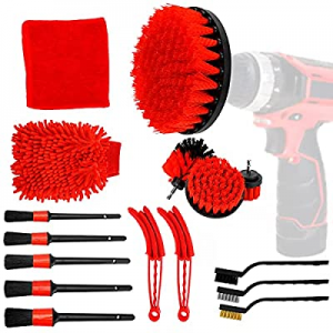 EVBOYS 16 Pcs Car Detailing Kit Interior and Exterior Car Wheel Cleaning Brush Kit now 42.0% off ,..