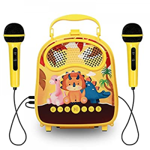 One Day Only！20.0% off Kids Karaoke Machine for Boys Girls with 2 Microphone Singing Karaoke Machi..