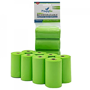 Large Biodegradable Dog Poop Bags PawpyGo, Pet Waste Bags, Unscented, Earth-Friendly Disposable Dogg