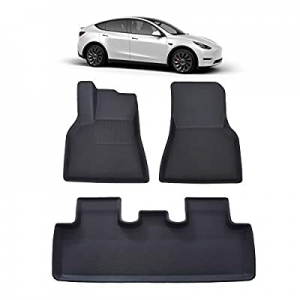 50.0% off LDCRS Tesla Model Y Floor Mats 2022 2021 - All Weather Floor Mats - Premium 3D Waterproo..