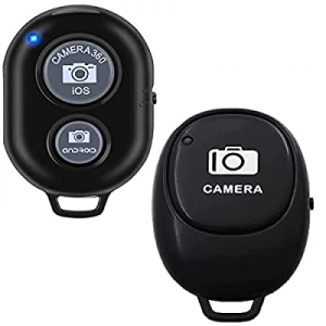 2 Pack Bluetooth Shutter Remote Wireless Camera Remote Control Compatible with iPhone/Android Phones