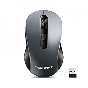 Wireless Mouse TECKNET 2.4G Silent Laptop Mouse with USB Receiver Portable Computer Mice for Noteboo