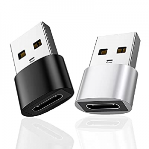 USB C (Female) to USB (Male) Adapter 2 Pack,USB C to USB A Adapter Convert Connector Fast Charging C