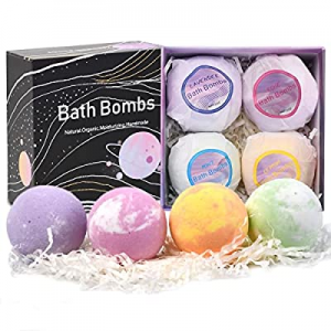 Bath Bombs 5oz XXL Bath Bomb Gift Set Pure Natural Essential Oils Bubble Bath for Moisturizing Dry S