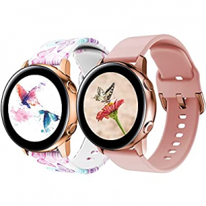 Bands for Samsung Active 2 Watch 40mm 44mm Galaxy Watch 42mm 20mm Watch Band Pattern Printed Non-Fad