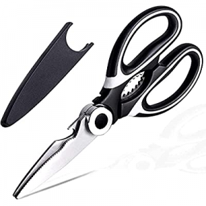 One Day Only！Kitchen Shears Multi Purpose Strong Stainless Steel Kitchen Utility Scissors with Cov..