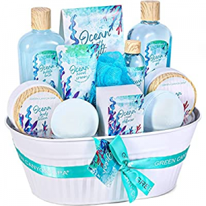35.0% off Spa Gift Baskets for Women - 12 Pcs Ocean Scent Bath Gift Sets Mothers Day Spa Gift Set ..