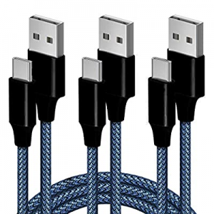 USB Type C Cable Charger Premium Nylon Charging Cable now 70.0% off , [3PACK 6FT] Fast Charging Co..