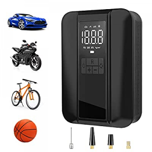 ATFUN Tire Inflator Portable Air Compressor now 65.0% off , 5000 mAh Rechargeable Cordless Tire Pu..