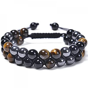 One Day Only！50.0% off Triple Protection Bracelet Bring Luck Prosperity and Happiness - Hematite -..