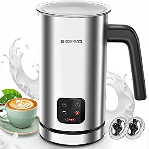 One Day Only！Milk Frother Electric now 30.0% off , Coffee Frother, Warm and Cold Milk Foamer, BIZE..