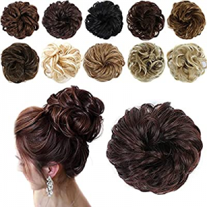 Eastsecret Messy Hair Bun Hair Scrunchies Extension 1PCS Curly Wavy Messy Synthetic Chignon for wome