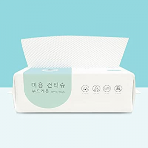 Wimarn Disposable Face Towel  now 40.0% off , 60Pcs Extra Thick Facial Clean Wipes , Wet and Dry D..