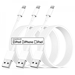 [Apple MFi Certified] iPhone Charger 10 ft 3 Pack, Lightning to USB Cable 10 Foot, Long Fast iPhone 