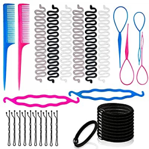 Topsy Tail Tools Set, Coffea Topsy Tail Hair Styling Tool, Hair braiding tool, Hair Styling Accessor