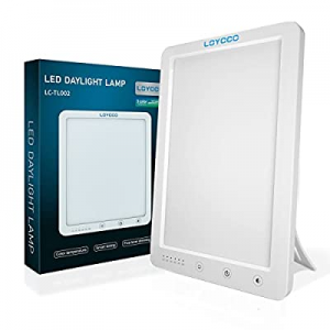 Loyco Light Therapy Lamp, Sun Lamp for Who Need Sunshine, 10000 Lux Happy Light with Eye Protect Fun