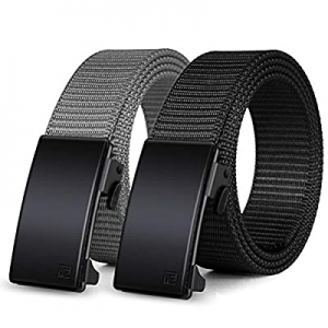 Nylon Ratchet Belt 2 Pack Web Belts for Men Nylon Tactical Belt Automatic Buckle now 50.0% off 