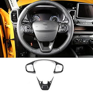 One Day Only！50.0% off ROFITDS Carbon Fiber Steering Wheel Panel Trim for Ford 2021 2022 Bronco Sp..