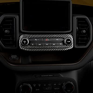 One Day Only！50.0% off ROFITDS Carbon Fiber Air Outlet Knob Panel Trim for Ford 20212022 Bronco Sp..