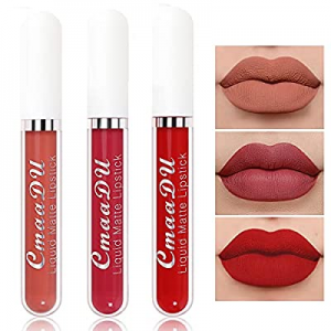 Matte Liquid Lipstick Makeup Set, Matte liquid Long-Lasting Wear High Pigmented Non-Stick Cup Not Fa